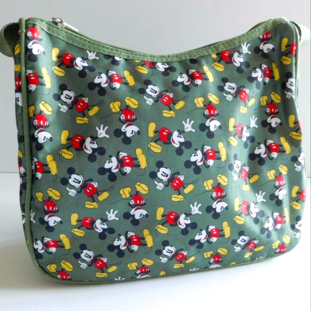 Vintage Disney Mickey Mouse Purse/Handbag Olive Green